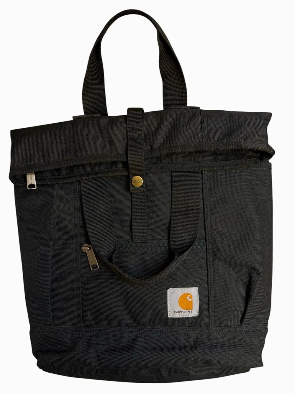 Carhartt Black Canvas Convertible Backpack Tote